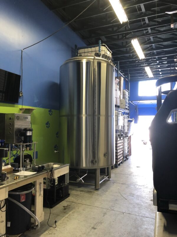 50 hectolitre double insulated brite tank