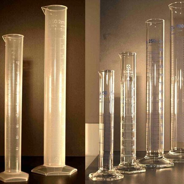 graduated cylinders glass/pp