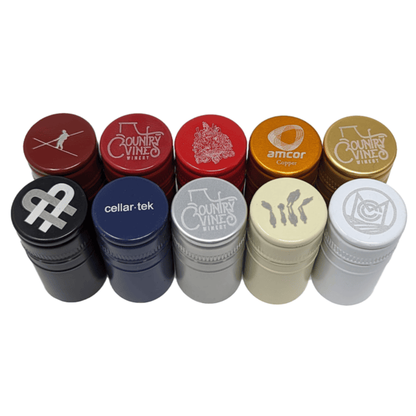 laser etched stelvin® original screwcaps