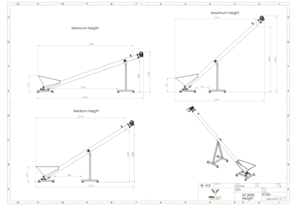 profruit screw conveyor for pressed mash